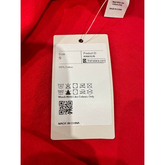 Halara Tie Back Tiered Ruffle Flowy Slip Mini Casual Linen-Feel Dress - Picture 10 of 13